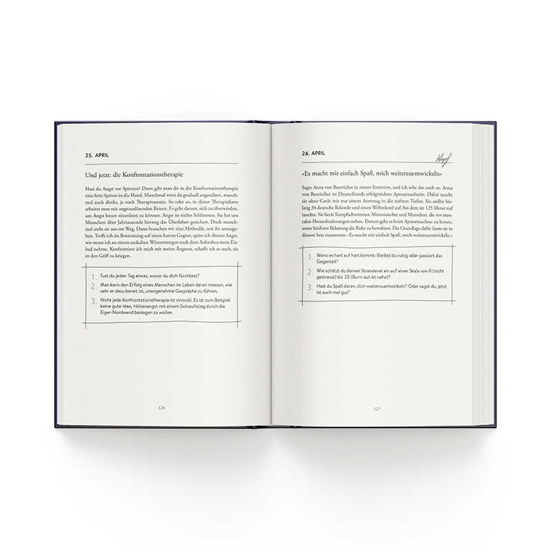 Jeden Tag einen Schritt