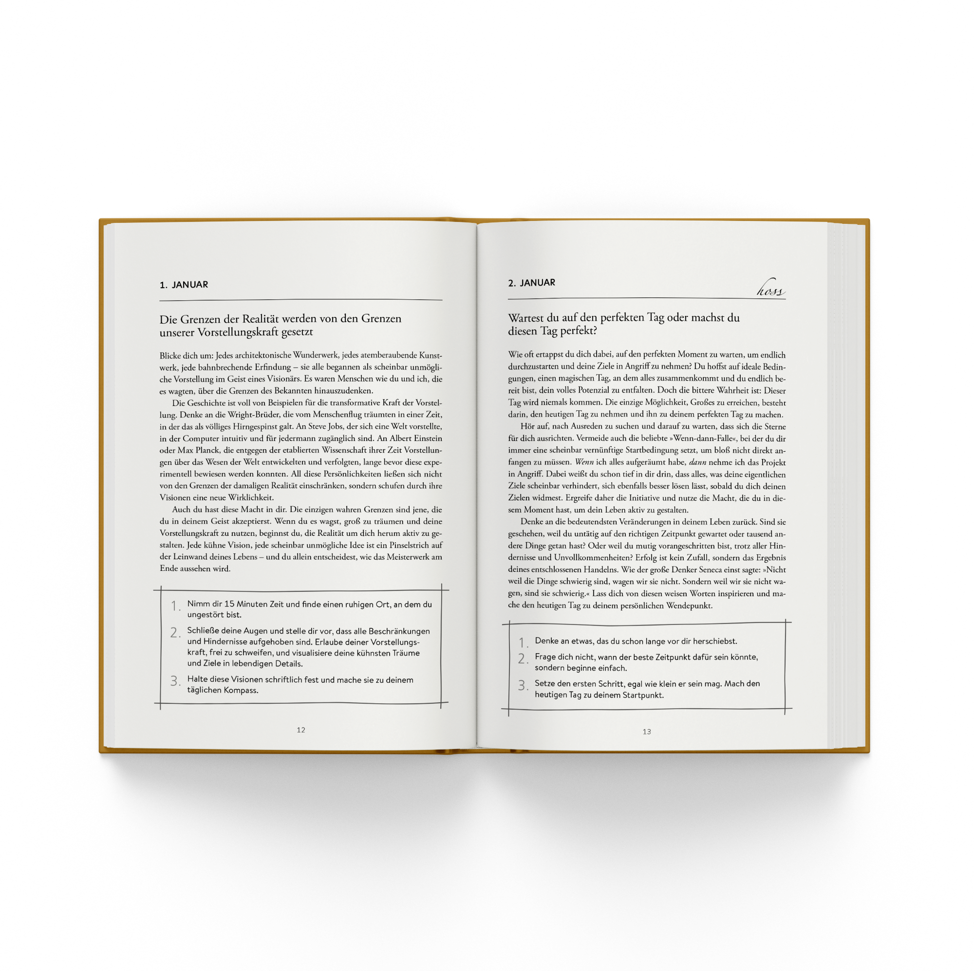 Jeden Tag einen Schritt | Limited Edition | große Schmuckausgabe