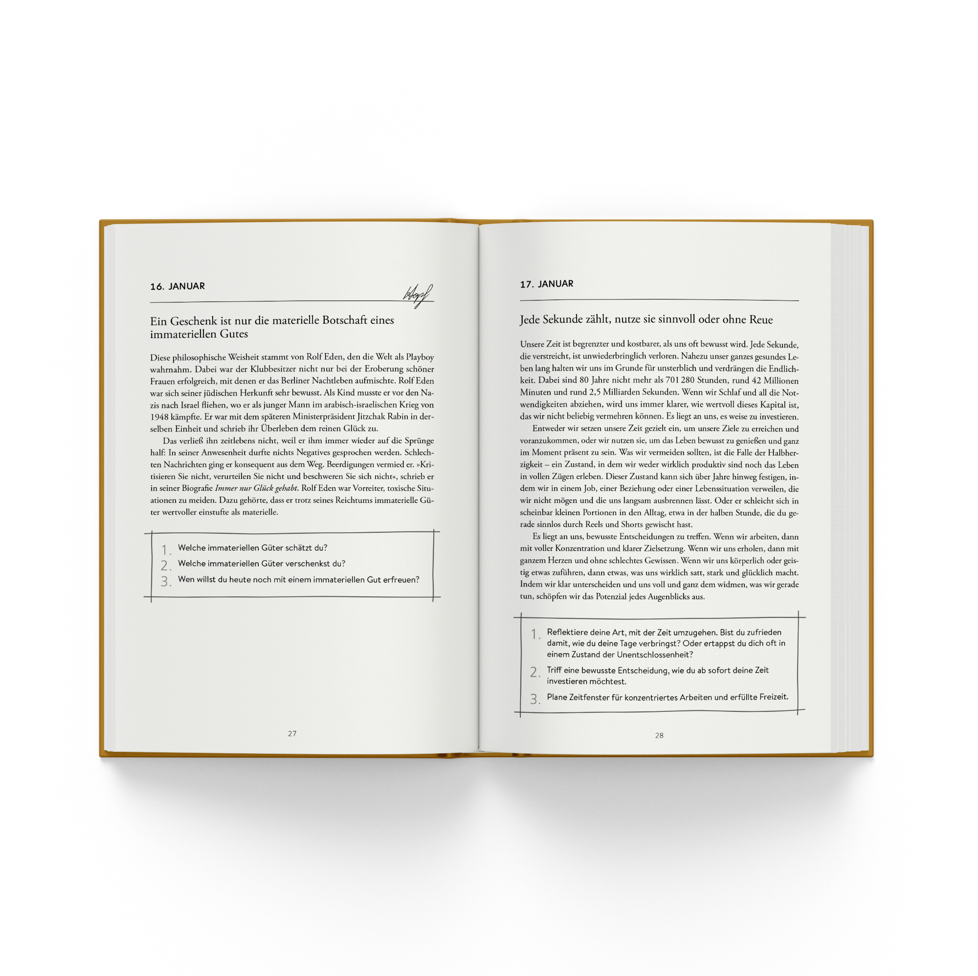 Jeden Tag einen Schritt | Limited Edition | große Schmuckausgabe